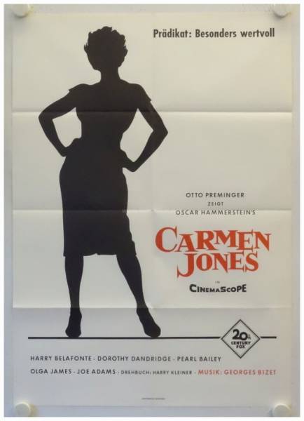 Carmen Jones originales Filmplakat (R80s)